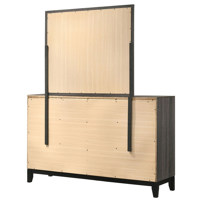Cabrillo - 6 Drawer Dresser With Mirror - Gray