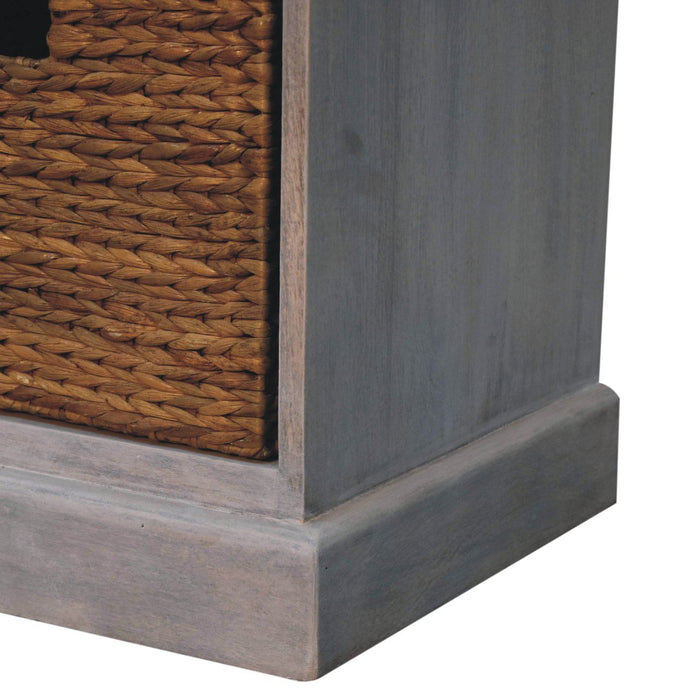 Acid - Basket Storage Cabinet - Gray Ash