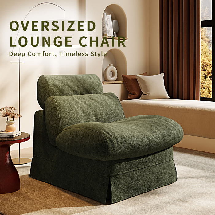 Accent Chair, Soft Medium Firm Upholstery For Living Room