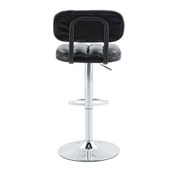 Adjustable Height Bar Stools With Footrest For Kitchen Island (Set of 2)