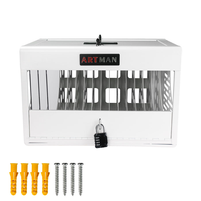 16 Bay Charging Cabinet For Laptop book, Locking Charging Station