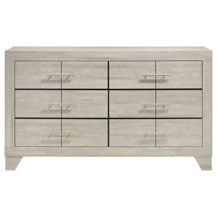 Strout - 6 Drawer Dresser - Cream