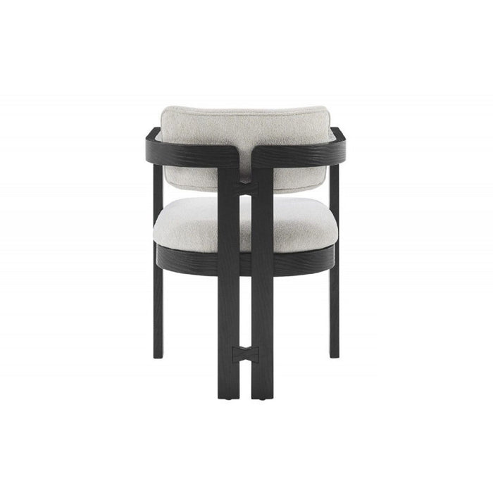 Upholstered Dining Armchair - Black