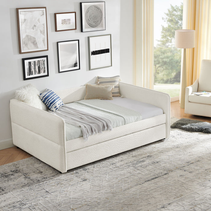 Upholstered Daybed With Pop Up Trundle