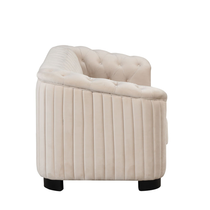 Sofa With Thick Removable Seat Cushion, 3 Seater