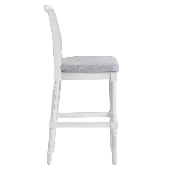 Stool With Upholstered Seat And Back