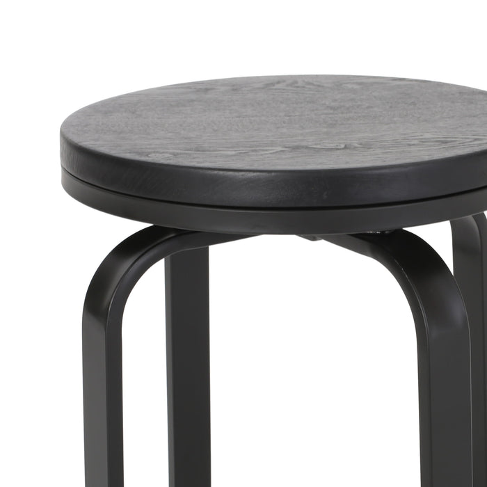 Modern Industrial Counter Stool Set With Swivel Function