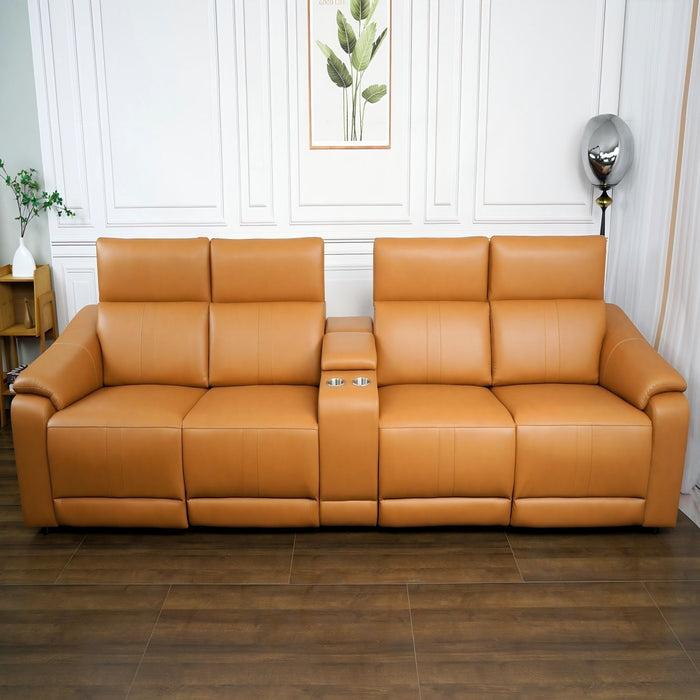 Modular Sofa With Recliners And Cup Holders Sectional Set