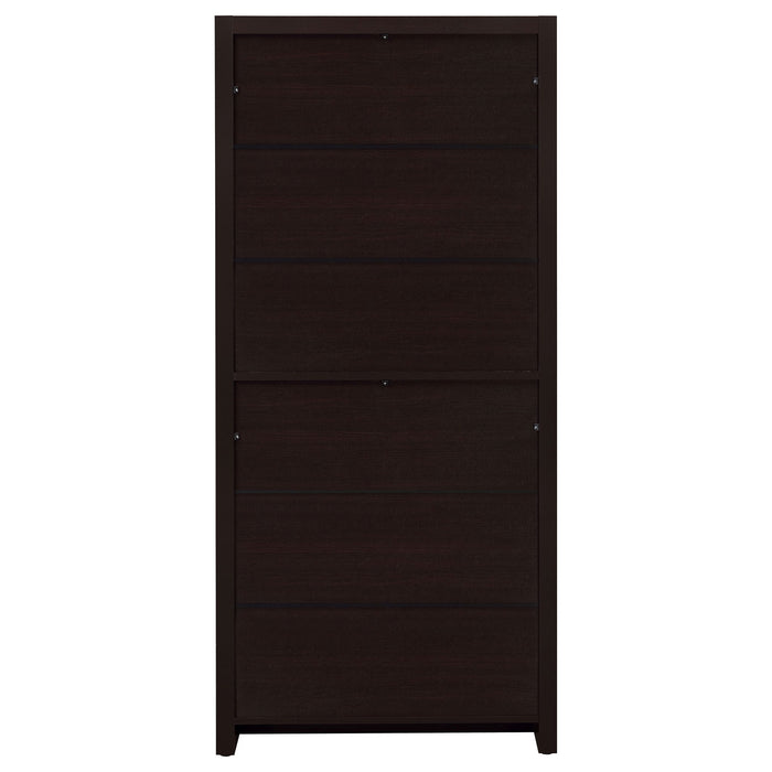 Maureen - 5 Shelf Bookcase With Drawer - Cappuccino