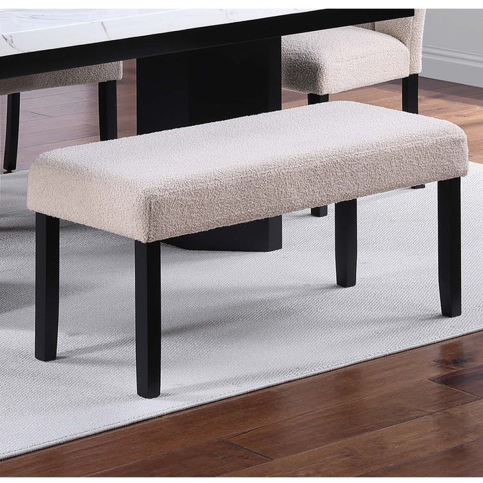 Contemporary Dining Bench Soft Upholstered