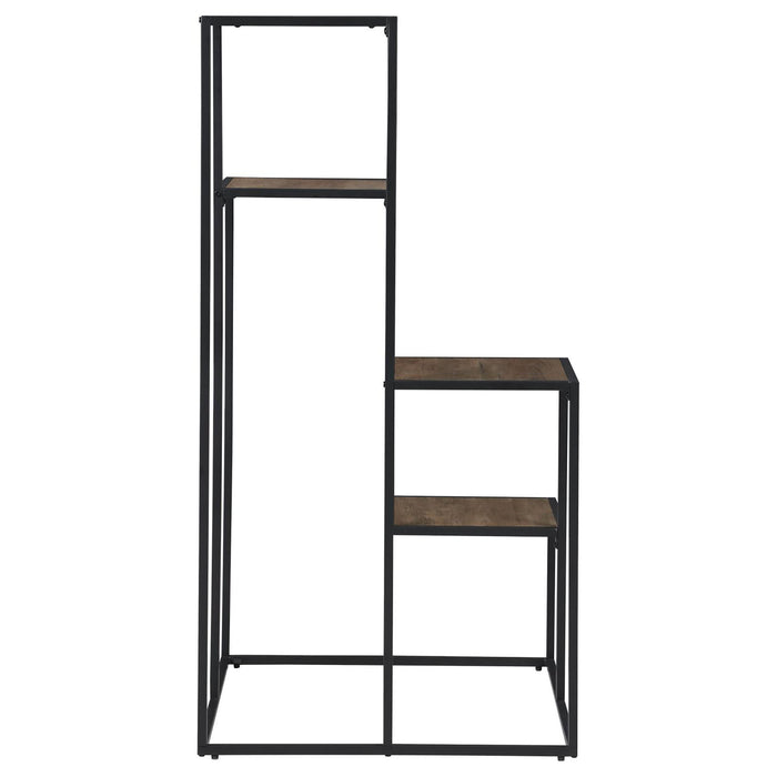 4 Tier Display Shelves - Black