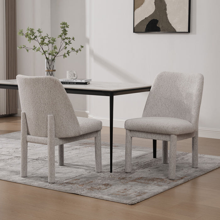 Wide Minimalist Dining Chair