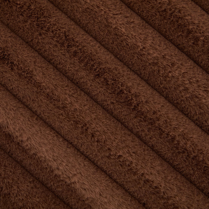 Modern Upholstered Round Ottoman Coffee Table With Storage Shelf