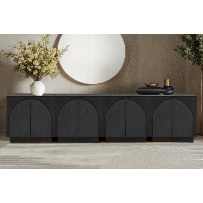 Modern Sideboard Buffet With Arched Cabinet Doors