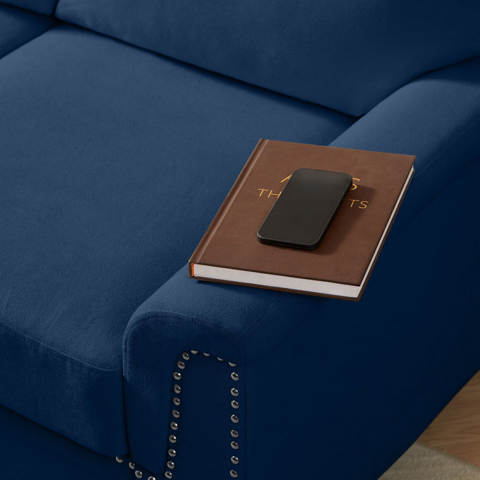 3 Seater Elegant Stationary Sofa