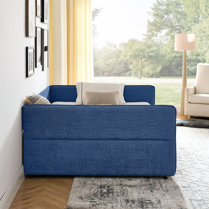 Upholstered Daybed & 2 Drawers