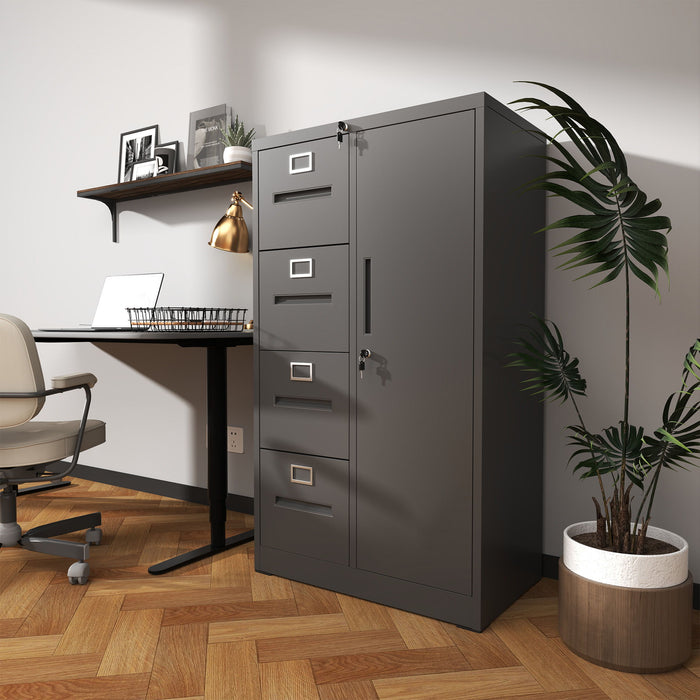 Storage Vertical Filing Cabinet With Lock