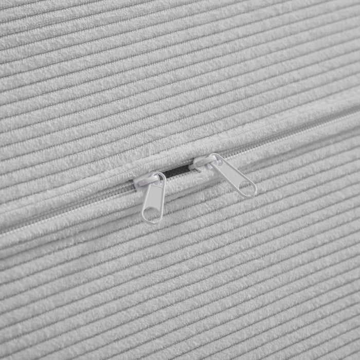 Modular L Shaped Floor Living Room Sofa Set With 6 Pillows