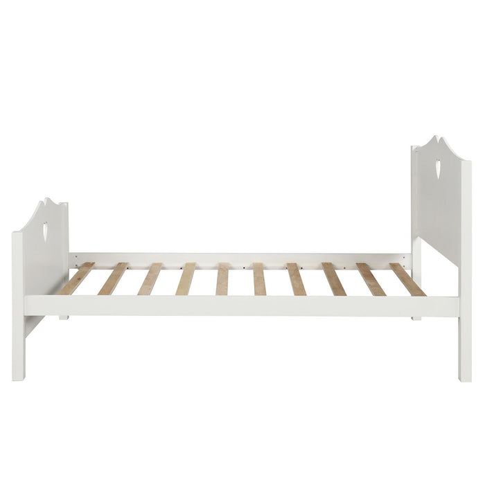 Platform Bed With Slat Support And Headboard And Footboard