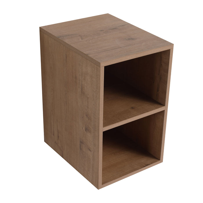 Wall Mounted Bathroom Vanity With Sink, Storage Shelves & Soft Close Door