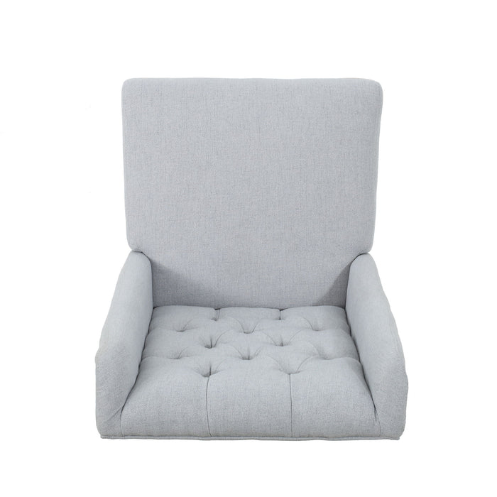 Sophisticated Tufted Dining Chair With High Back Design