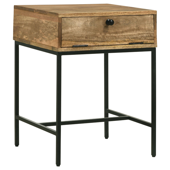 Wyrik - Rectangular Side End Table - Honey