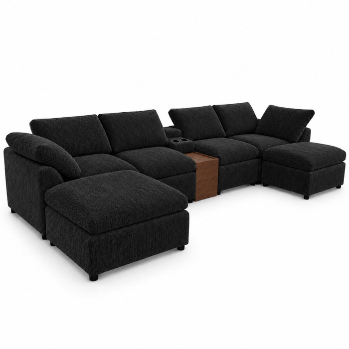 Modular Cloud Couch With Storage Console