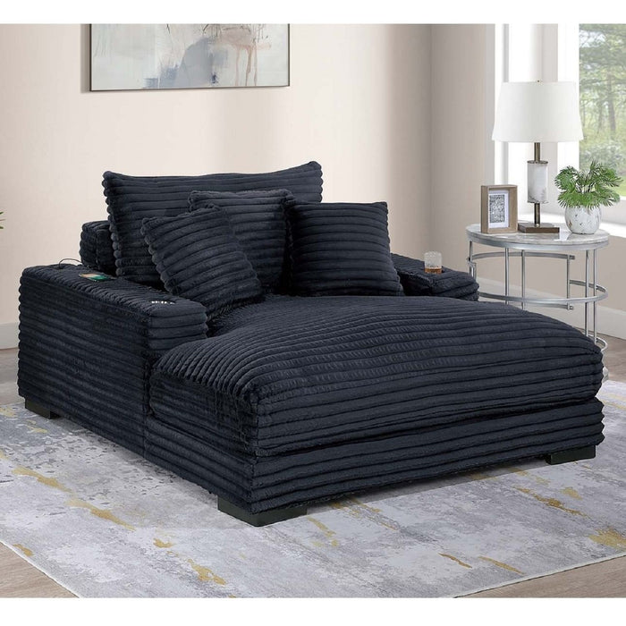 Chaise Lounge With 2 Cup Holders And USB Ports