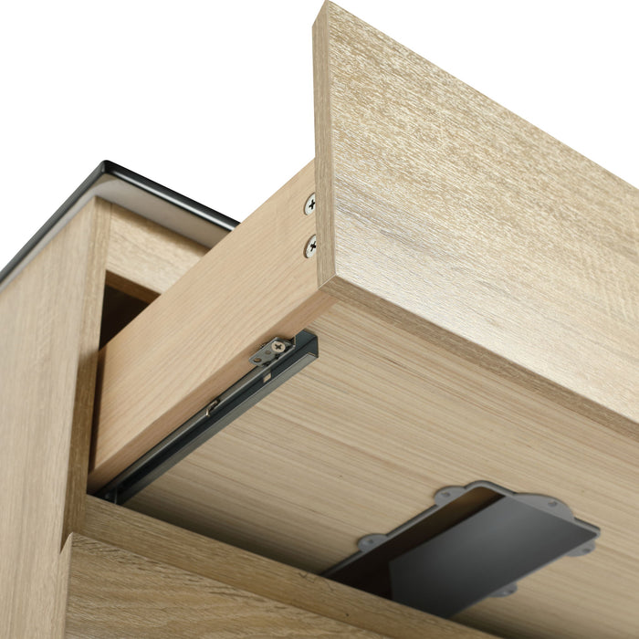 Wall Mounted Bathroom Vanity With Sink, 2 Soft Close Drawers