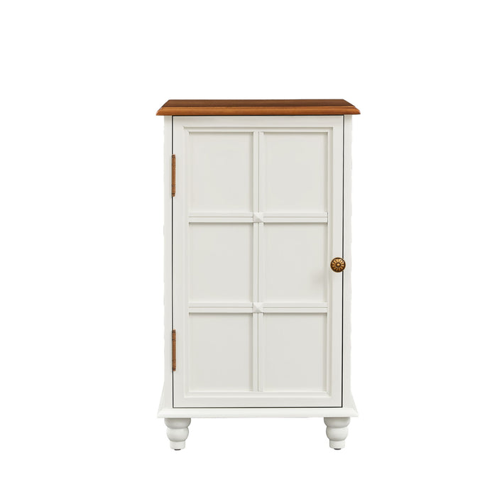 Floor Cabinet With Adjustable Shelf, Storage For Entryway