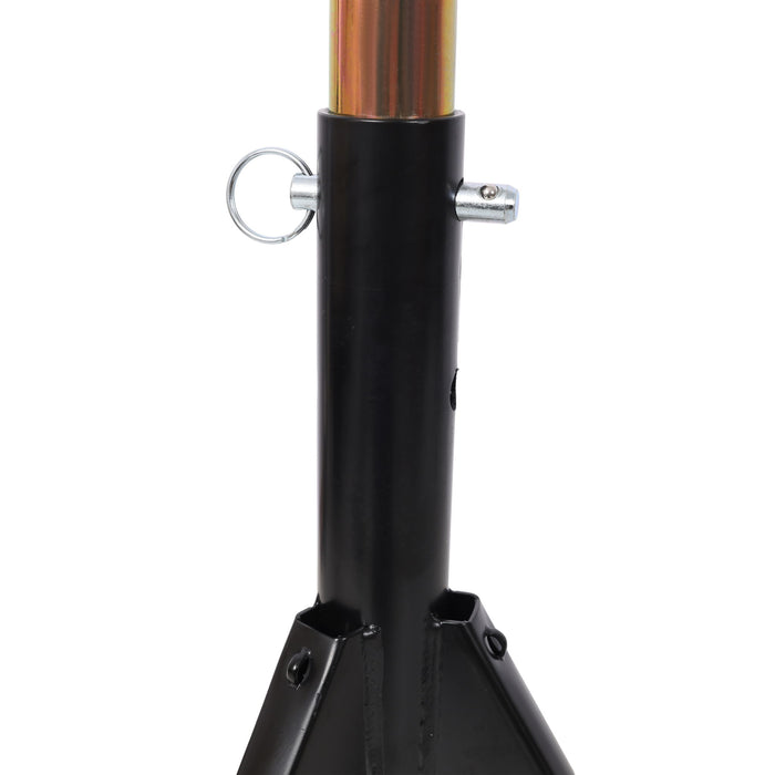RV Adjustable Telescoping Stabilizer Jack Stand Supports Stabilizer, 16" To 30" (Set of 2) - Black