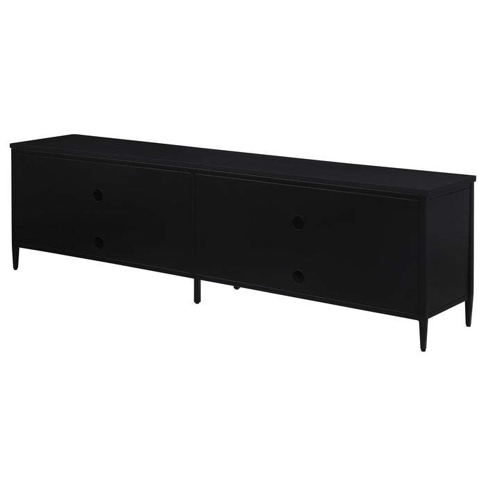 Kenneth - 4 Door TV Stand - Black
