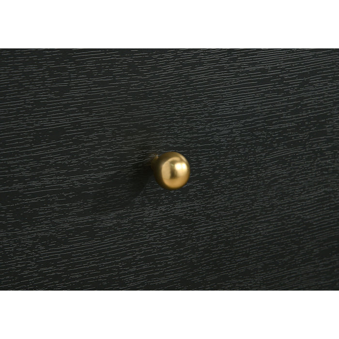 Burton - 6 Drawer Dresser With Mirror - Black