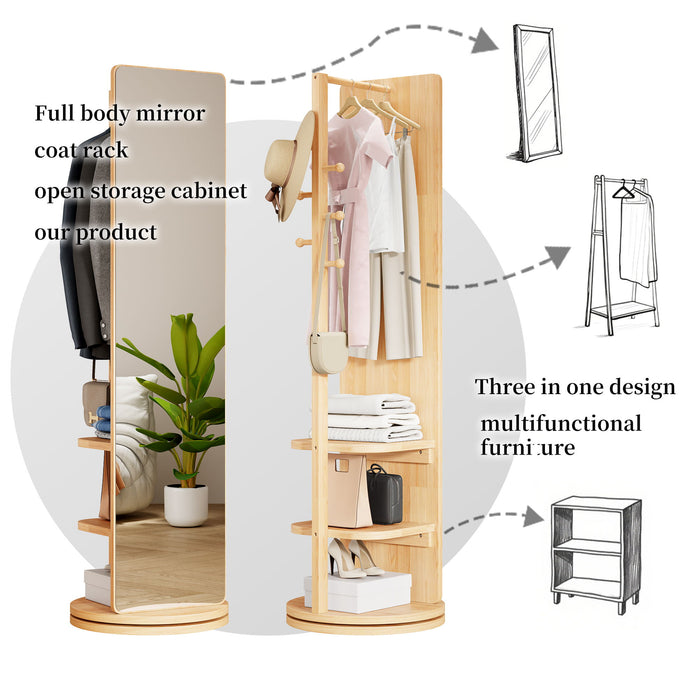 3 In 1 Multifunctional Full Length Clothing Mirror