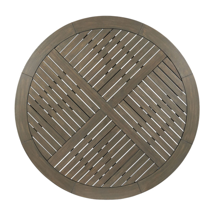 Hermosa - Outdoor Acacia Wood Table Circular Design