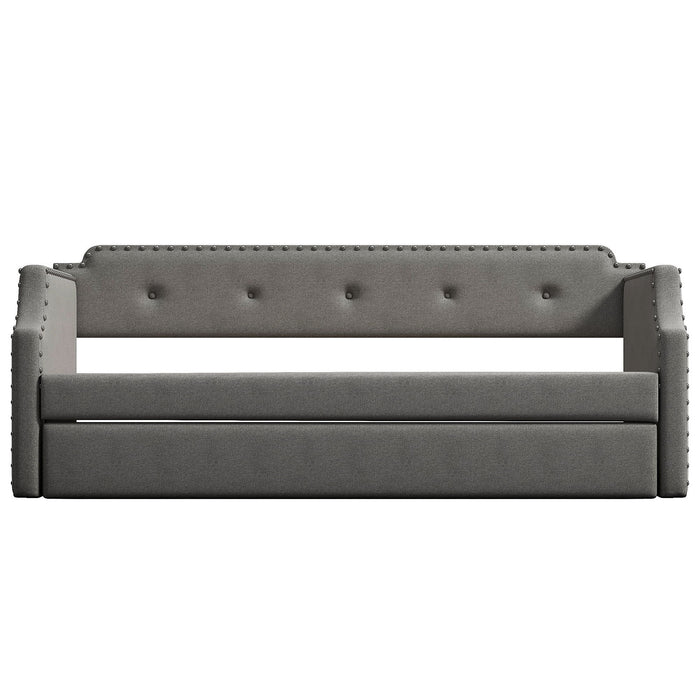Upholstered Daybed With Trundle