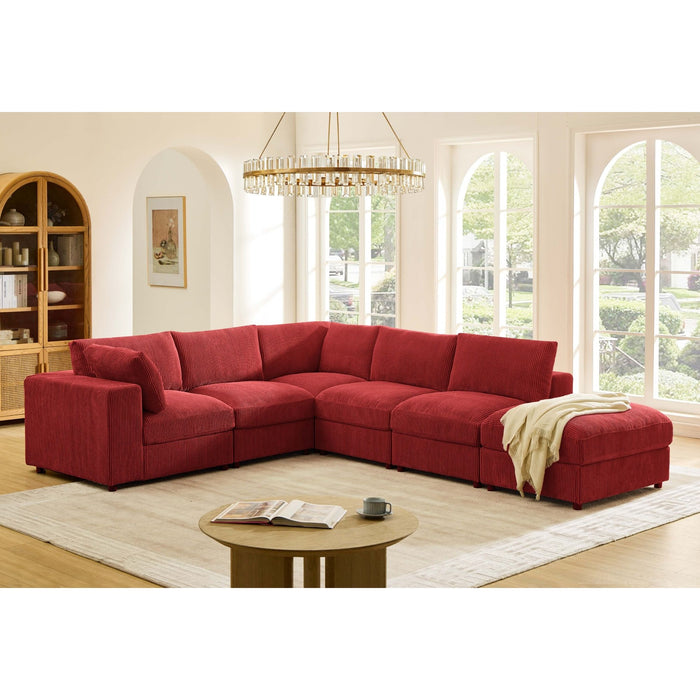 Modern Reversible Modular Sectional