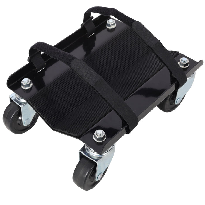 Heavy Duty Snowmobile Dolly With V Slide And Swivel Casters Steel, 1500Lbs Capacity