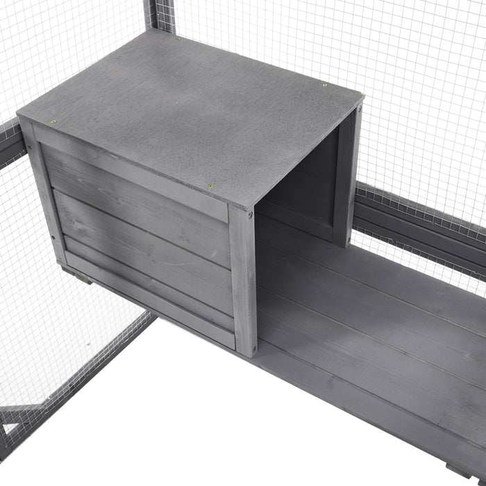 Outdoor Cat House, Diy Cat Enclosure Catio With Double Enter Doors