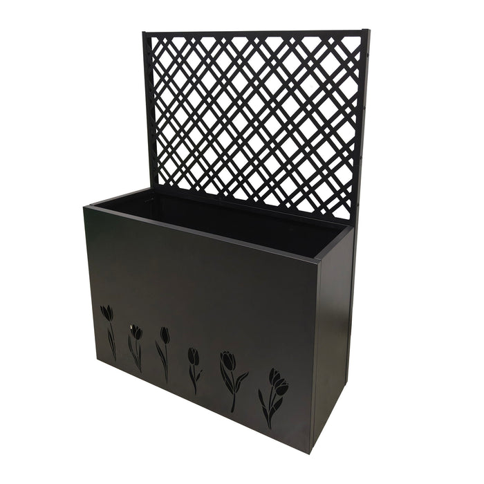 Tall Planter Raised Garden Bed With Trellis