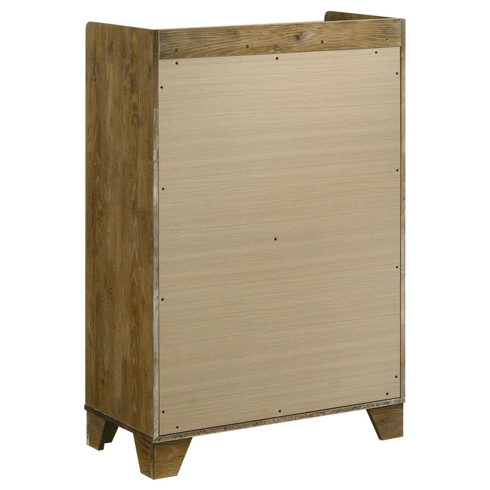 Packard - 5 Drawer Chest - Oak