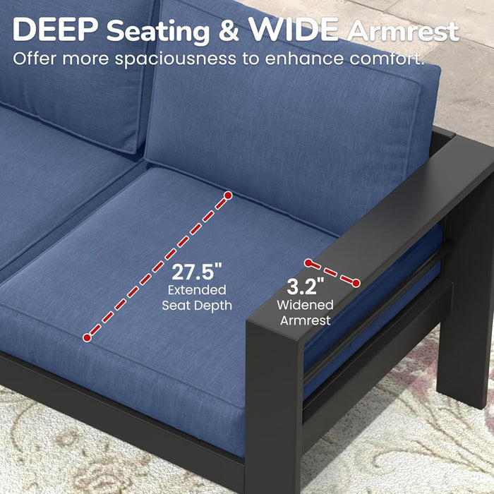 Outdoor Patio Set, All-Weather, Thick Cushions