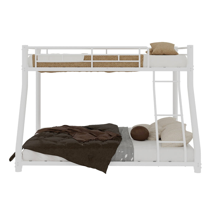 Twin Over Full Bunk Bed - White