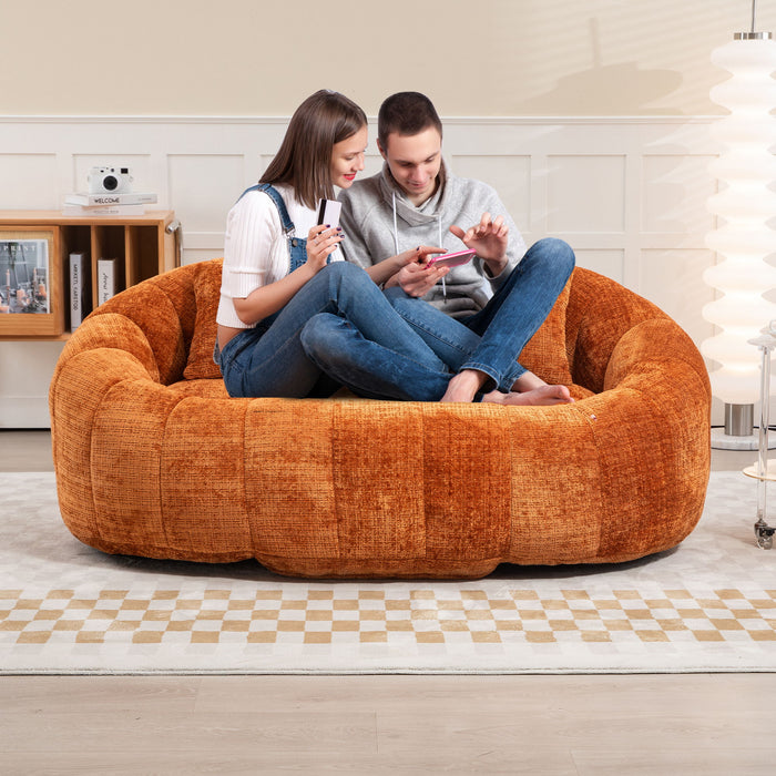 Bean Bag Lazy Sofa, Durable Comfort Lounger High Back Bean Bag Chair Couch