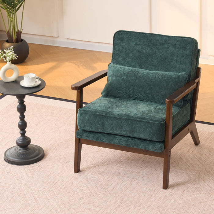 Living Room Chair With Lumbar Pillow