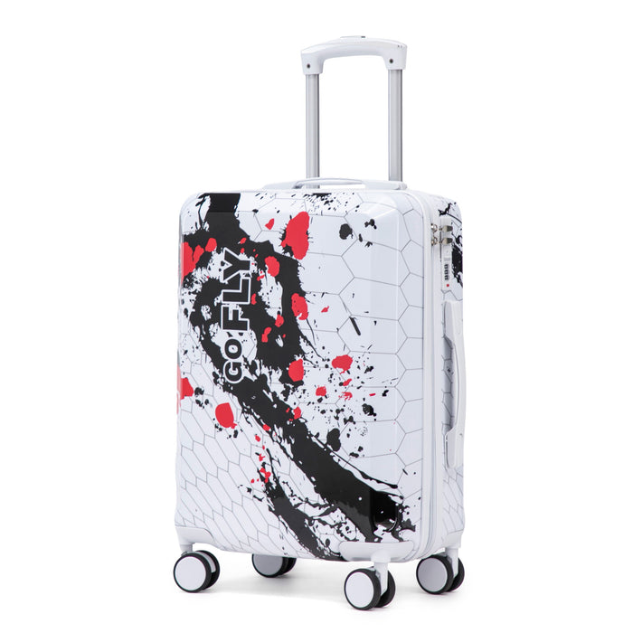Luggage With Combination Lock, Lightweight Carry-On Suitcase