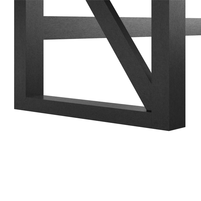 Crestwood - Lift Top L Desk - Black