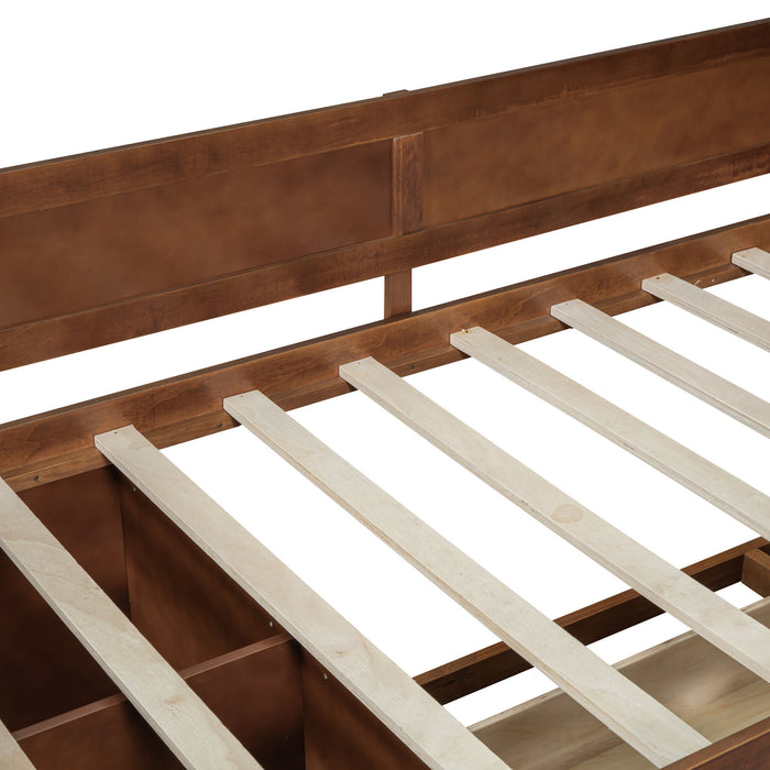 Daybed With Drawers And Shelves