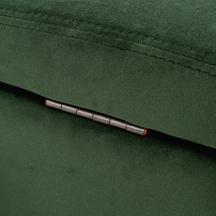 Glouster - Storage Ottoman - Retro Green