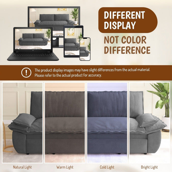Queen Pull Out Bed, 3 In 1 Convertible Sleeper Sofa